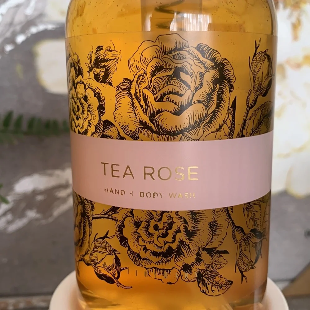 POTTERYBARN Tea Rose Hand + Body Wash 12oz. (Rare, Discontinued) NWT